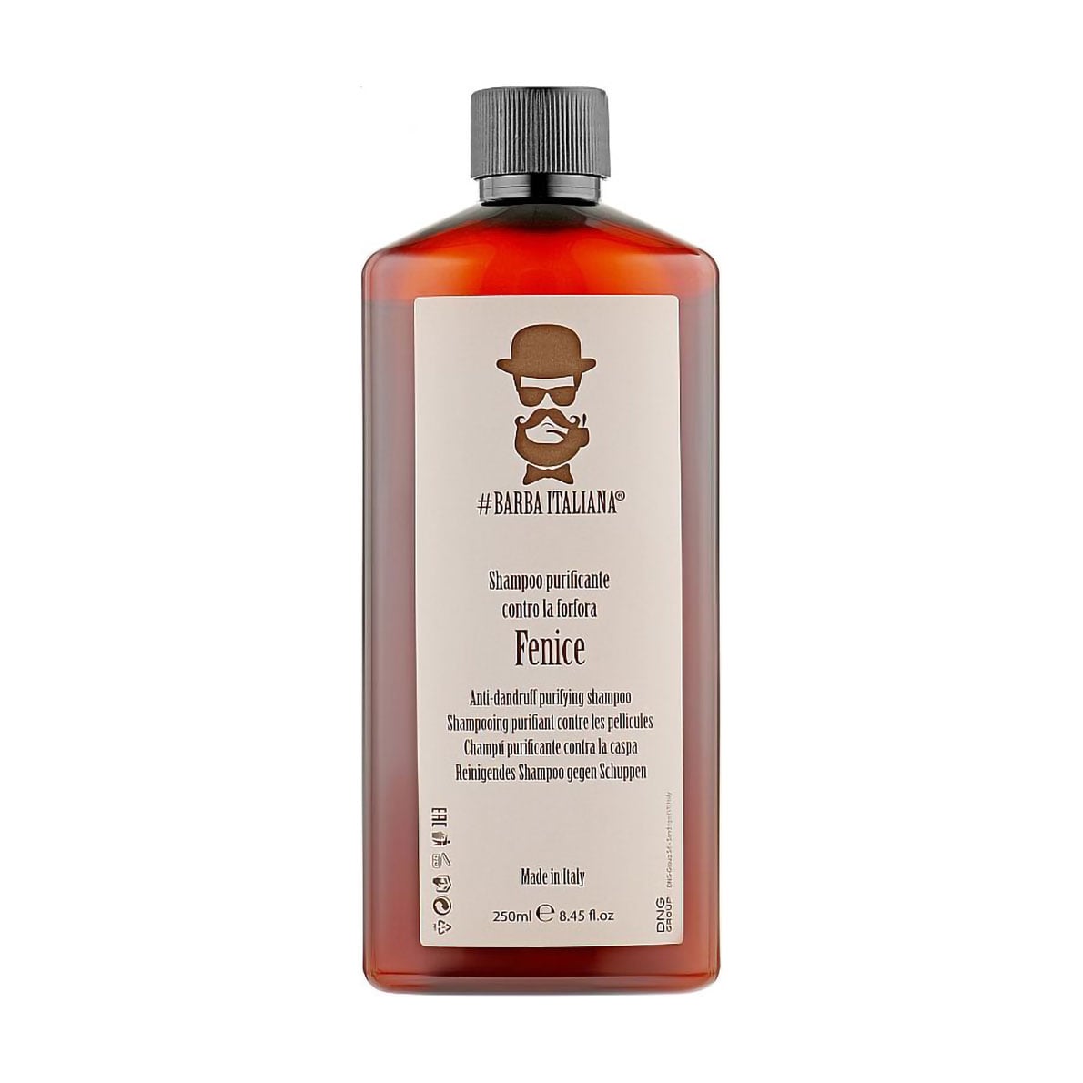 Чоловічий очищувальний шампунь Barba Italiana Fenice Anti-Dandruff Purifying Shampoo проти лупи, 250 мл